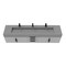 Castello Usa Nile 84-inch Gray Vanity Set with Gray Top and Black Handles CB-MC-84G-BL-2053-GR - alternate 4